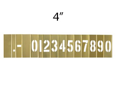 4&quot; Brass Number Set (15
Pcs) 