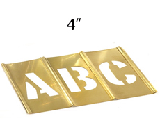 4&quot; Brass Letter Set (33
Pcs) 