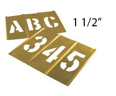 1-1/2&quot; Brass Letter &amp; Number
Set (92 Pcs)