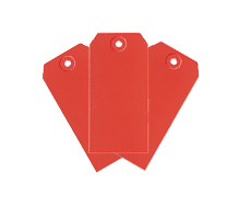 2 3/8&quot; X 4 3/4&quot; Red Tags (1,000/Cs)