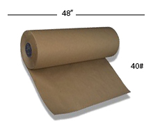 48&quot; x 775&#39; 40# Kraft Paper - 25 Rolls/Pallet