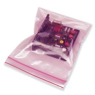 6&quot; x 8&quot; 4 Mil Pink Tinted
Anti-Static Poly Zipper Bags
(1000/Cs)