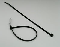 14 1/2&quot; Black Nylon Zip Ties, 40 Lb. Tensile Strength -