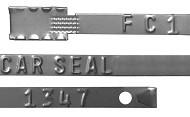 *Metal cargo seal (100/Bdl) 8 1/2&quot; length 3/8&quot; width
