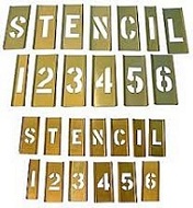 Brass/Ribtype Stencils &amp; Stamps