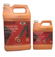 Marsh Rolmark Orange Ink - Gallon
