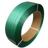 *3/4&quot; x 3000&#39; Embossed Green Polyester Strapping, 16&quot; x 6&quot;