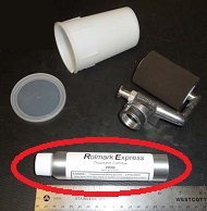 Rolmark Express Disposable Cartridge - White 8/Pack