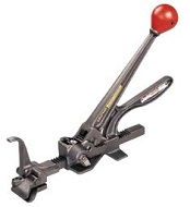 3/4&quot; - 1 1/4&quot; Heavy Duty
Steel Strapping Rack
&amp; Pinion Tensioner for Round
Surfaces (Model #PH-2)