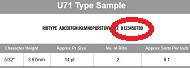 5/32&quot; Ribtype Number Set Only (FU71)